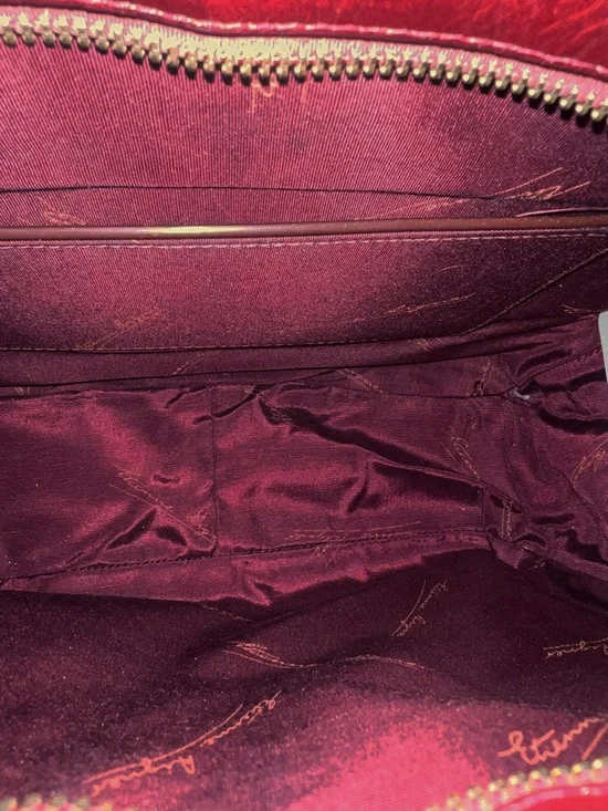 Etienne Aigner Vintage Leather Business Deep Burgundy Shoulder Bag - Picture 9 of 10